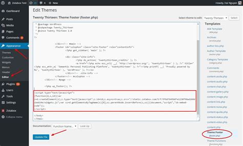 embed html in wordpress page