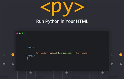 embed python code in html