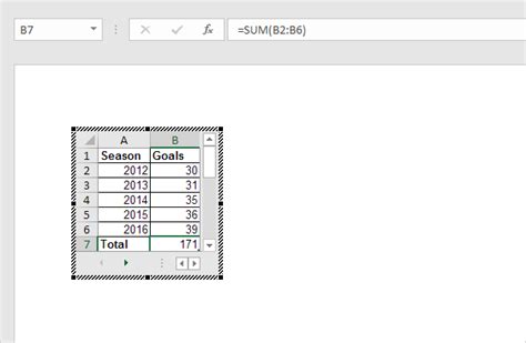 embedded excel spreadsheets in word problems