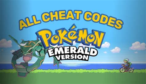 emerald cheat codes delta emulator