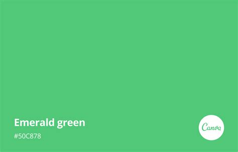 emerald green color code in canva