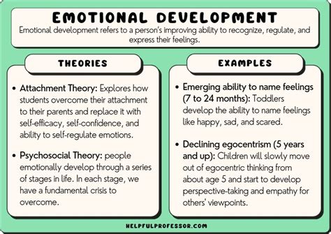 emotional development examples in physical education