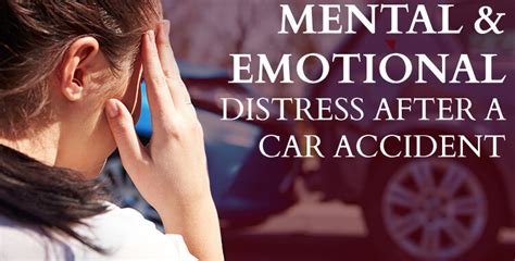 emotional distress in car accident wrist injury