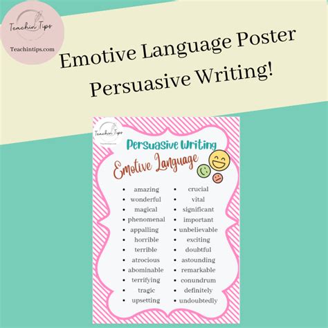 emotive language to use in persuasive writing