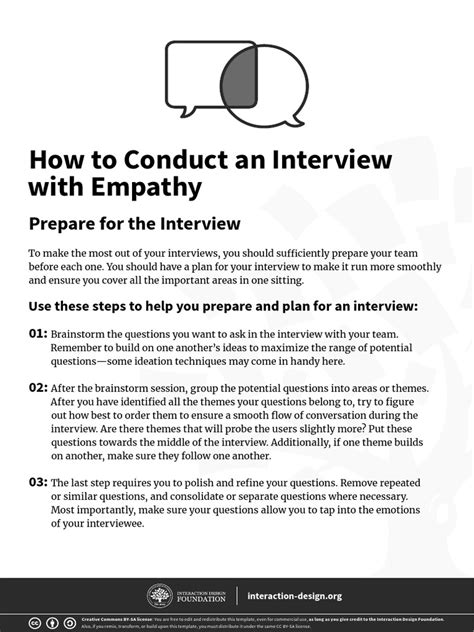 empathy interview questions design thinking examples pdf