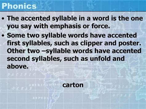 emphasis on second syllable