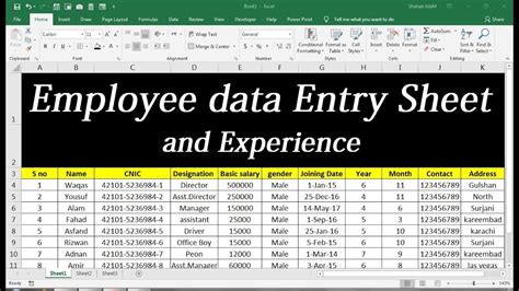 employee data excel file download