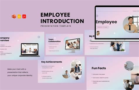 employee introduction ppt template free