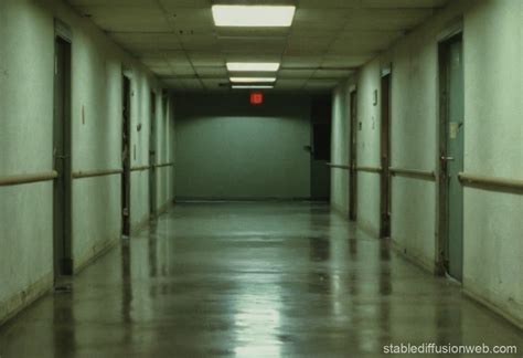 Liminal space hallway
