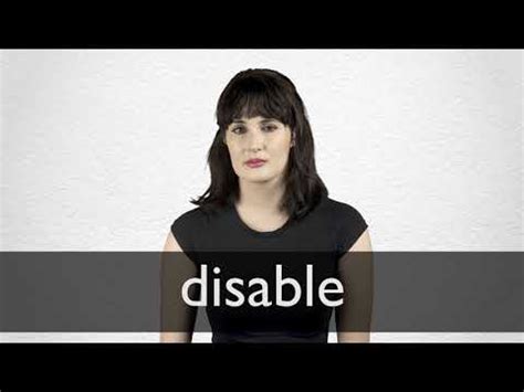 enable disable meaning in english