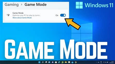enable game mode in windows 11 and windows 10