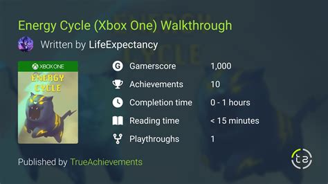 Energy Cycle Walkthrough