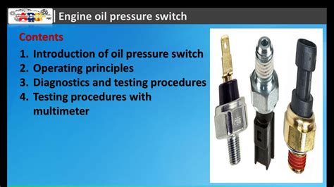 engine oil pressure switch function
