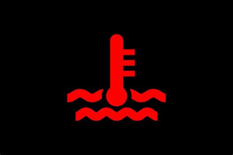 engine temperature warning light on and off while driving