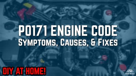 engine trouble code p0171