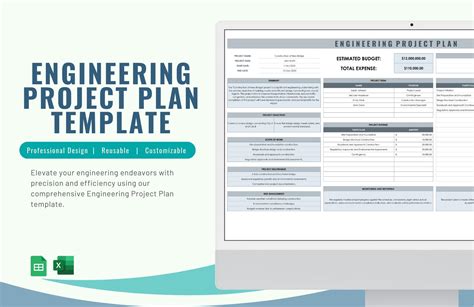 engineering project plan template excel
