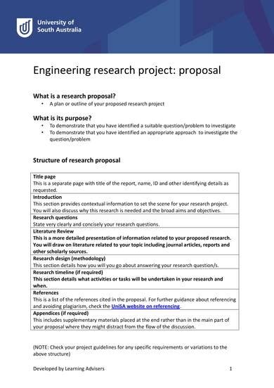 engineering project proposal example pdf