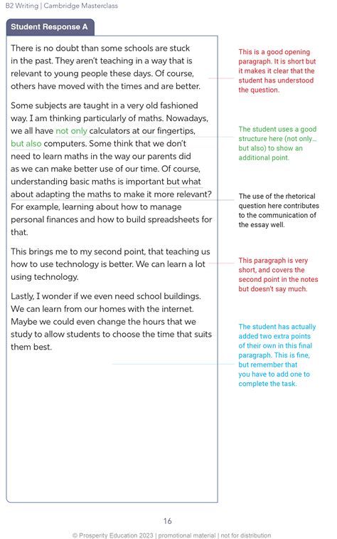 english b2 writing examples