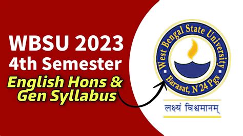 english honours syllabus du 4th semester