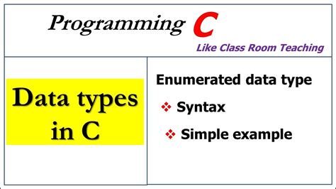 enumerated data type program in c