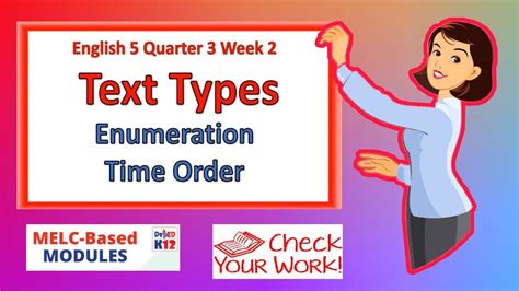 enumeration text type examples grade 5 english