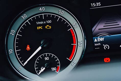 epc dashboard light meaning