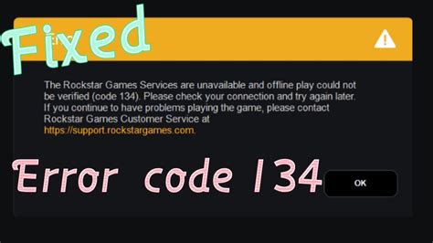 error code 134