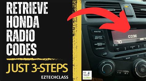 error code 2 honda accord radio