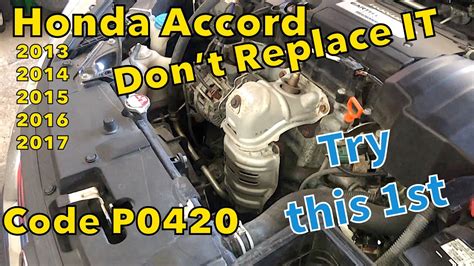 error code p0420 honda accord