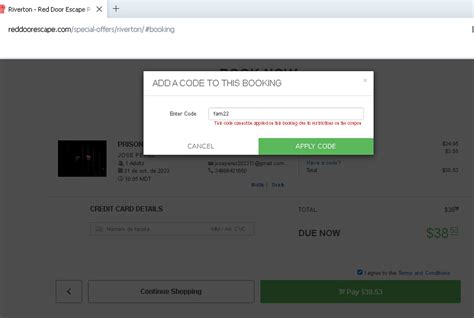 escape room promotion code