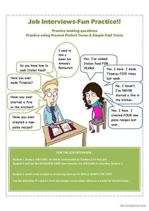 esl job interview tips