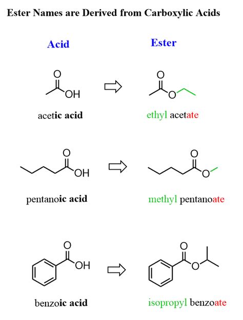 ester iupac name example