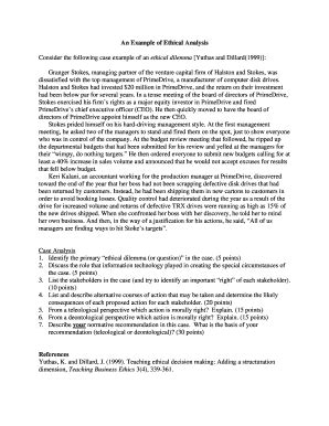 ethical analysis examples