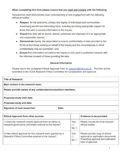 ethical approval example pdf