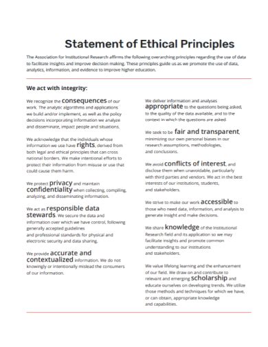 ethical approval statement sample