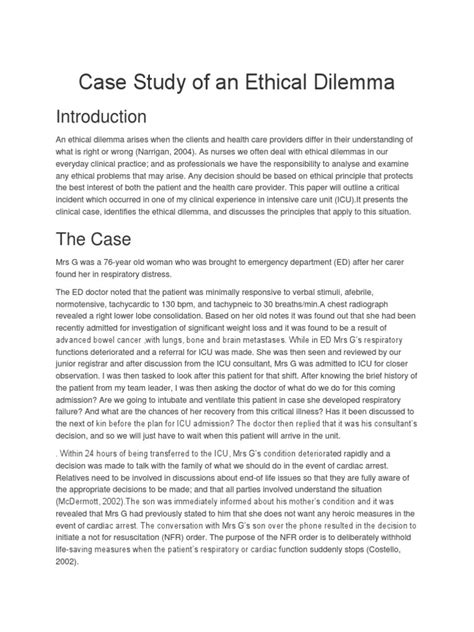 ethical case studies examples
