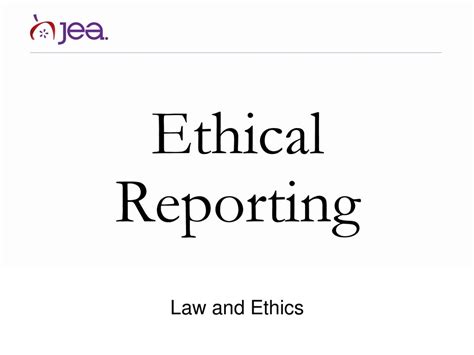 ethical reporting guidelines