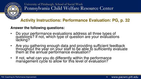 evaluation instructions