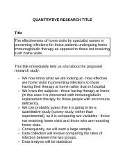 evaluative research title examples quantitative