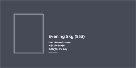 evening sky hex code