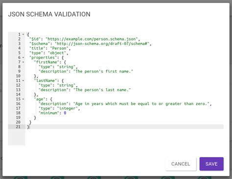 everit json schema validator example