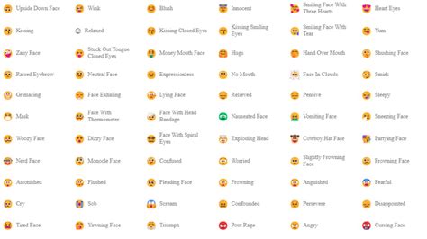 every emoji list copy and paste