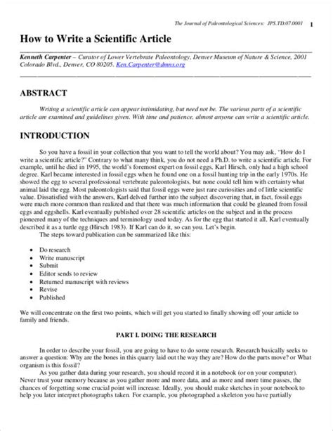 example article writing format pdf
