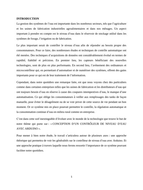 example introduction mémoire pdf