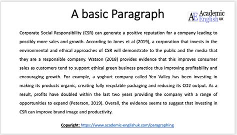 example of 2 paragraph