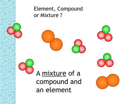 example of a mixture made up of an element and a compound