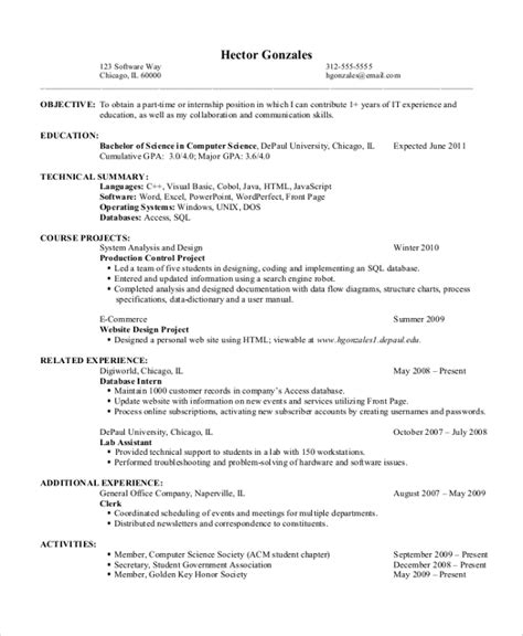 example of a objective on resume