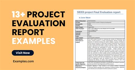 example of a project evaluation report