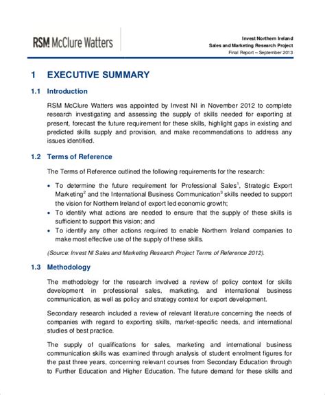example of a research project report