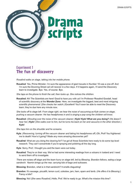 example of a short drama script